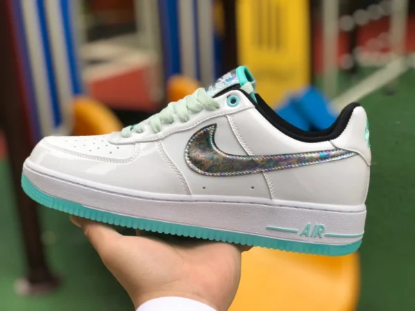 Nike Air Force 1 AF1 ice verde ghiaccio low-top sneakers sportive e per il tempo libero da uomo DD9613-100