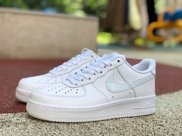 af1 pure white azzurro gancio basso Air Force 1 pure white azzurro gancio AF1 Air Force One sneakers CT3839-106