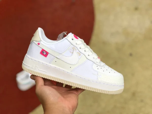 AF1 polvere bianca splicing bassa Nike Air Force 1 Low originale pura AF1 polvere bianca splicing DX6061-111