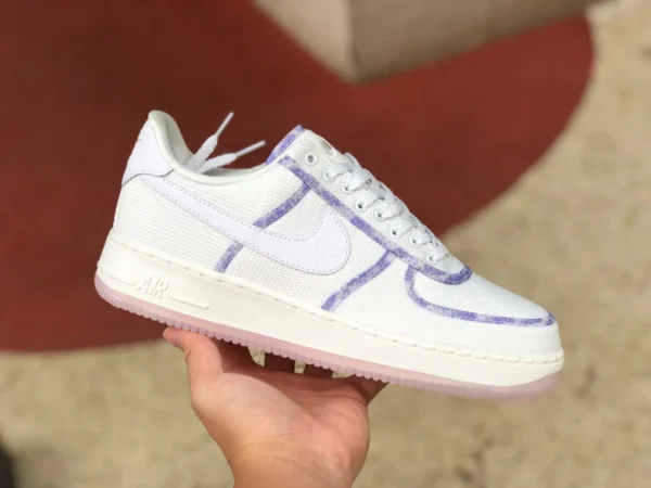 AF1 lavanda bianco viola basso puro originale Nike Air Force 1 lavanda bianco viola basso top scarpe da ginnastica casual da donna DV6136 100