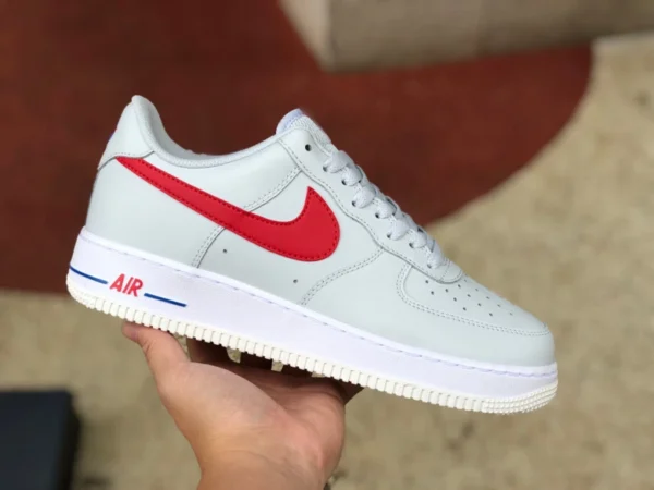 AF1 USA basse bianche e rosse Nike Air Force 1 Low "USA Hoops" sneakers casual basse bianche e rosse DX2660-001