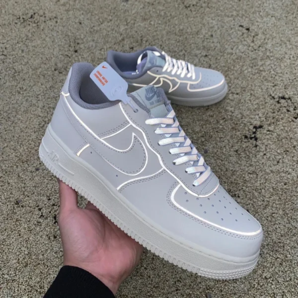 af1 bianco puro 3M linea bassa Nike Air Force 1'07 wb Low Air Force 1 scarpe da ginnastica casual basse bd3654-506