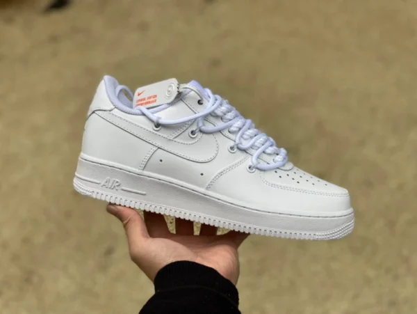 af1 cinturino bianco puro basso Nike Air Force 1'07 wb Low Air Force 1 scarpe da ginnastica casual basse cv1724-111