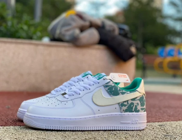 Af1 latte di cocco oltremare king star verde basso Nike Air Force 1 '07 LV8 latte di cocco Nettuno verde Air Force One sneakers DX3365 100