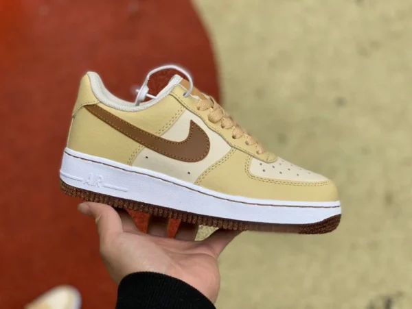 AF1 giallo grano basso Nike Air Force 1 Low AF1 Air Force No. 1 grano scarpe da ginnastica DQ7660-200