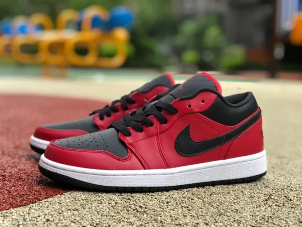 aj1 rosso e nero basso Air Jordan 1 Low Gym Red AJ1 scarpe da basket basse rosse e nere 553558-605