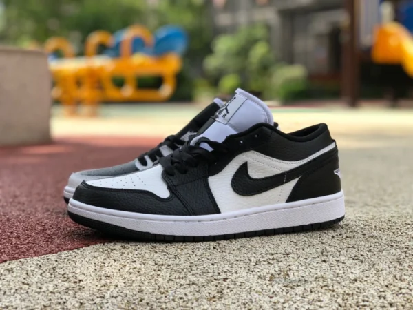 aj1 nero e bianco yin e yang basso Air Jordan 1 Low Homage Colore Nero Bianco Stile DR0502-101