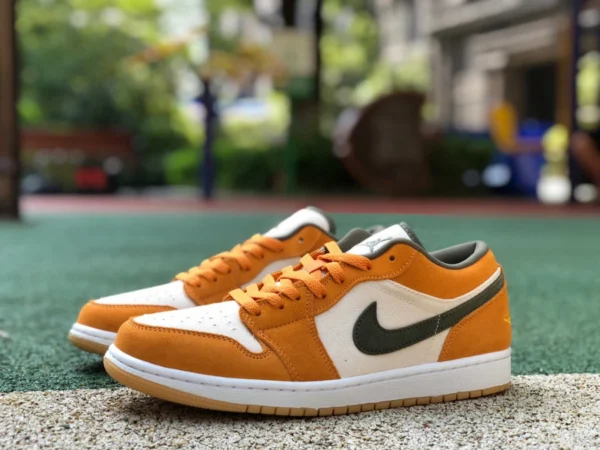 aj1 arancione basso puro originale Air Jordan 1 Low AJ1 arancione scarpe da basket basse da uomo DH6931-102,