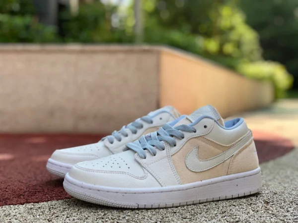 aj1 tela grigio blu bassa Air Jordan 1 Low AJ1 Canvas scarpe da basket in tela grigio blu DQ4151-500