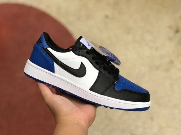 aj1 punta nera e blu bassa Air Jordan 1 Golf Low AJ1 punta nera e blu golf DD9315-102