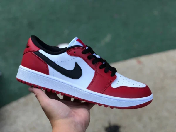 Aj1 Chicago Golf Pure Originale Air Jordan 1 Glof Low AJ1 Bianca Rosso Chicago Low DD9315-600