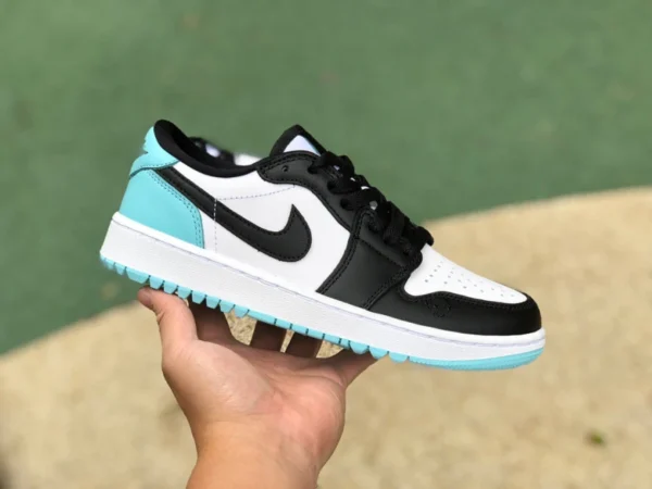 Aj1 Menta Blu Golf Low Top Puro Originale Air Jordan 1 Low Golf AJ1 Menta Blu Golf DD9315-114