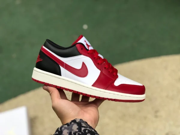 aj1 bianco rosso nero basso puro originale Air Jordan 1 Low AJ1 bianco rosso nero Chicago scarpe da basket retrò basse DC0774-160