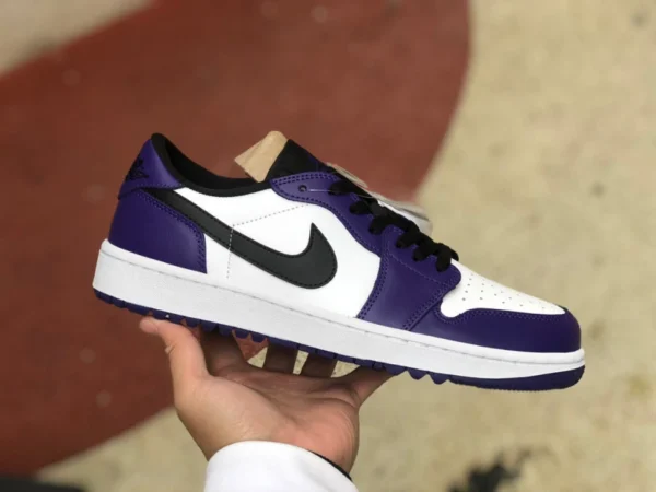 aj1 bianche e viola Golf Air Jordan 1 Low Golf AJ1 scarpe da basket retrò viola e bianche DD9315-105