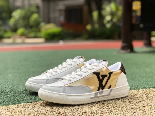 LV grigio bianco oro basso Louis vuitton Louis Vuitton CHARLE sneakers grigio bianco oro