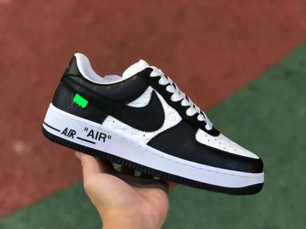 Air force co-branded LV bianco e nero basso xp puro originale Louis Vuitton x Nike Air Force 1 Low sneakers stringate basse nere e bianche L co-branded