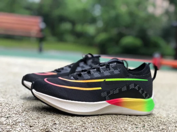 Zoom fly4 nero arcobaleno Nike Zoom Fly 4 Nike ammortizzazione piastra in carbonio maratona uomo e donna running dq4493-010