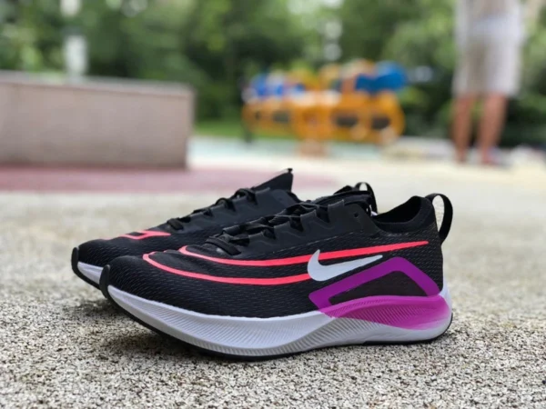 Zoom fly4 nero e viola Nike Zoom Fly 4 Nike ammortizzazione piastra in carbonio maratona uomo e donna running CT2392-004