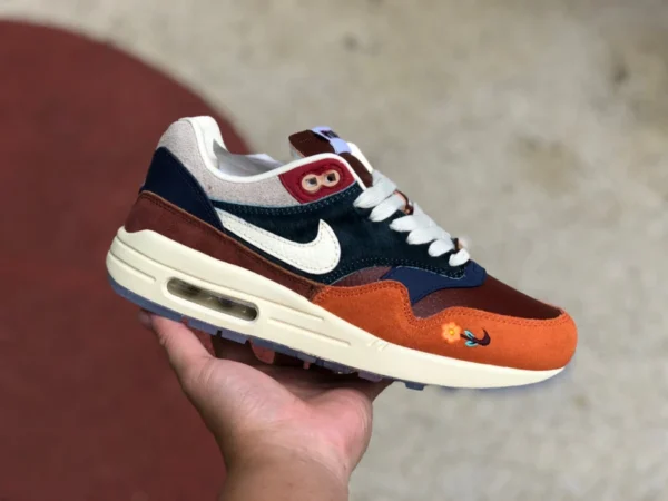 Max1 anatra mandarina marrone Nike Air Max 1 anatra mandarina marrone Kasina scarpe da corsa con cuscino d'aria comune DQ8475-800