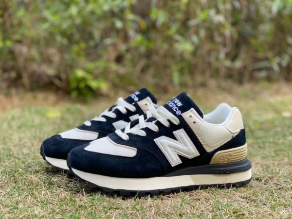 nb574 bianco blu marrone New Balance574 scarpe sportive casual traspiranti in rete di velluto marrone chiaro U574grn