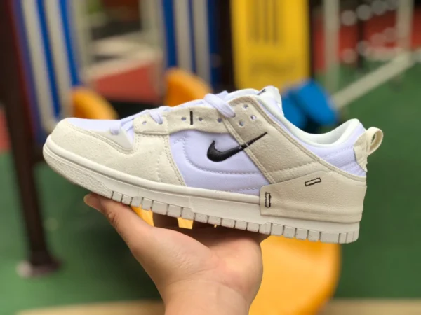 Dunk White Rice Recycling Nike Dunk Low Disrupt 2 "Malachite" Retro Casual Scarpe da ginnastica Donna Off-White Malachite Materiale riciclabile DH4402-101