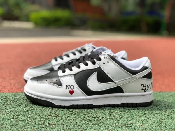 Dunk bianche e nere love nike Dunk low scarpe da skate basse bianche e nere love do7412-984