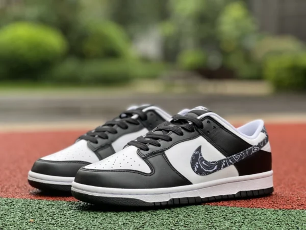 Dunk fiore di anacardi bianco e nero la versione più conveniente Nike Dunk Low panda fiore di anacardi bianco e nero sneakers casual basse DH4401-100