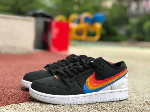 Dunk arcobaleno nero Polaroid x Nike SB Dunk Low sneakers casual arcobaleno nero DH7722-001