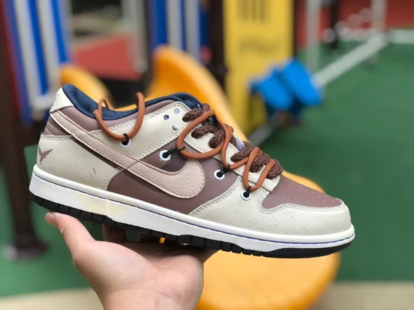 Dunk off-white marrone basso Nike Dunk Low sneakers basse off-white marrone scarpe stringate DH9765-300