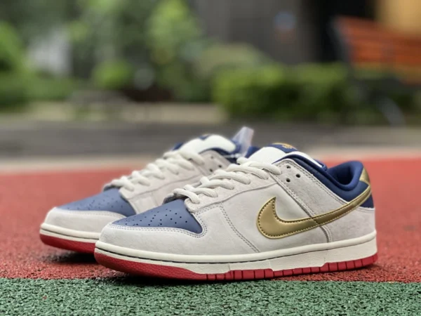 Dunk bianco blu oro basso Nike Dunk SB Low Pro "Old Spice" sneakers casual retrò basse bianco blu oro 304292-272