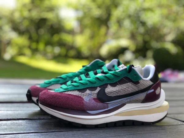 Sacai3.0 scarpe da corsa bordeaux originali pure Nike Vaporwaffle x Sacai joint bordeaux DD3035-200