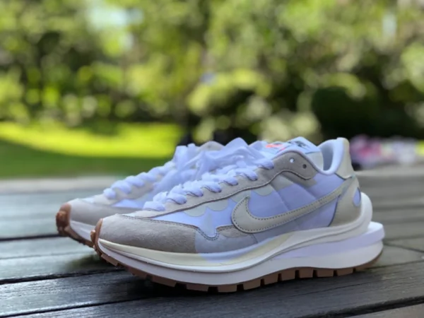 Sacai3.0 scarpe da corsa originali Nike Vaporwaffle x Sacai in pura gomma grezza bianca DD1875-100 in pura gomma grezza bianca