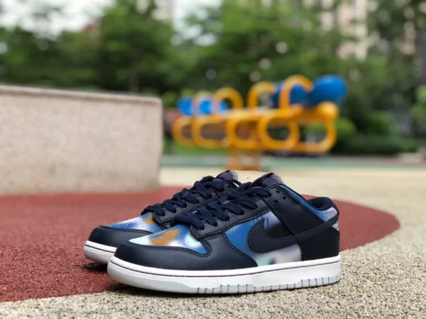 Dunk tie-dye graffiti Nike Dunk Low RETRO scarpe da skateboard casual basse con graffiti tie-dye blu navy DM0108-400