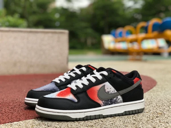 Dunk graffiti bassi neri e rossi Nike Dunk Low Retro sneakers basse retrò da uomo street graffiti nere e rosse DM0108-001