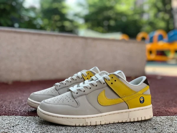 Dunk banana Nike Dunk beige giallo banana retro sneakers basse casual da uomo e da donna DR5487-100