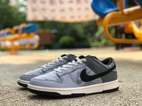 Dunk nere e grigie bianche basse Nike Dunk Low Copy Paste scarpe da skateboard basse per lo sport e il tempo libero bianche e nere da uomo DQ5015-063