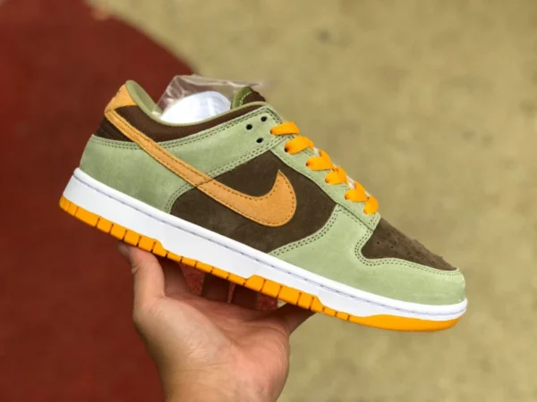 Dunk verde marrone arancione alta qualità Nike Dunk Low "Dusty Olive" verde marrone arancione DH5360-300