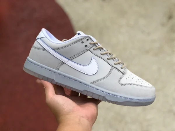 Dunk grigio Nike Dunk low Nike sneakers casual classiche basse antiscivolo resistenti all'usura grigie e bianche DX3722-001