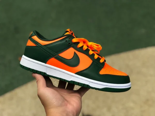 Dunk arancione verde basso puro originale Nike Dunk Low "Miami Hurricanes" arancione verde DD1391-300