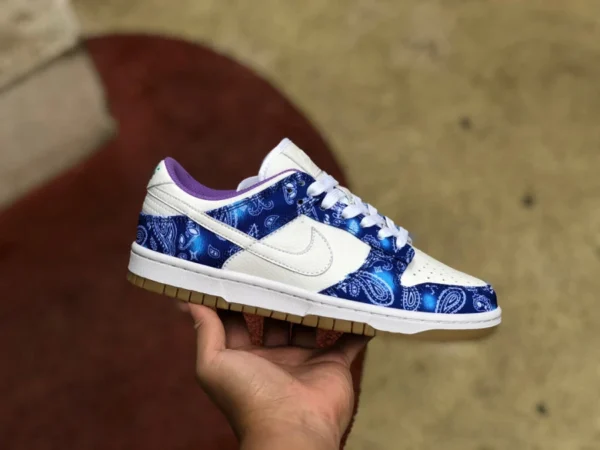 Dunk bianco blu viola fiore di anacardi W NIKE SB DUNK LOW PRM QS ct5053-041