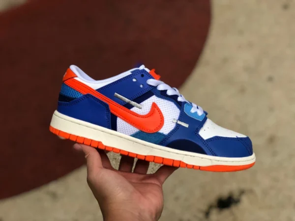 Dunk scrap blu bianco arancione Nike Dunk Scrap Knicks blu bianco arancione Knicks suture monster DM0128-100