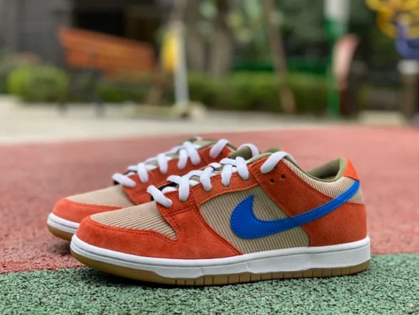 Dunk velluto a coste arancione e blu Nike SB Dunk Low Pro velluto a coste arancione e blu BQ6817-201-003-001