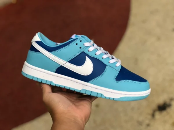 Dunk blu basse Nike Dunk Low Retro QS Argon North Carolina blu bianche blu scarpe antiscivolo casual DM0121-400