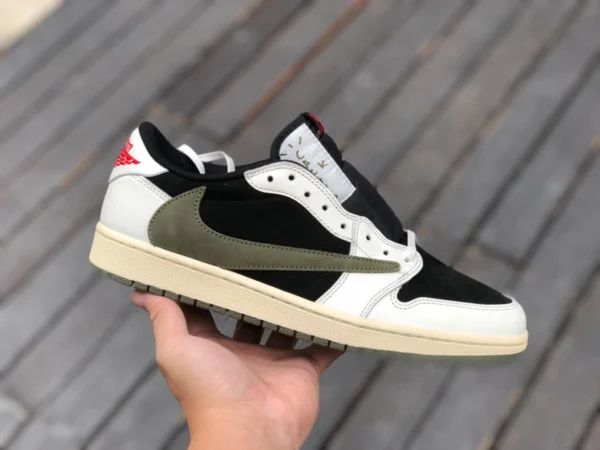 aj1 barb basso verde oliva T1 puro originale Travis Scott x Air Jordan 1 Low 4.0 OG WMNS “Olive” dz4137-