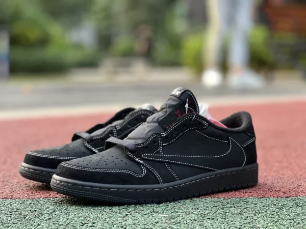 aj1 Barb Low Black Cat LW Pure Originale Travis Scott x Air Jordan 1 Low OG "Black Phantom" Barb 5.0 DM7