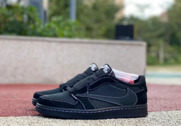 aj1 Barb Low Black Cat Edizione economica Travis Scott x Air Jordan 1 Low OG "Black Phantom" Barb 5.0 DM78