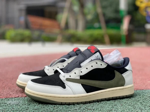 aj1 barb low verde oliva T1 puro originale Travis Scott x Air Jordan 1 Low OG WMNS "Olive" DZ4137-106