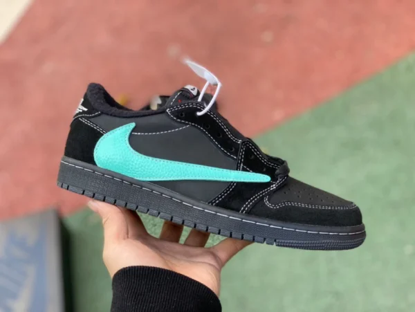 aj1 barb basse nere Tiffany T IFFANY & CO./Tiffany x Travis Scott x Air Jordan 1 Low “11837” dz1382-001