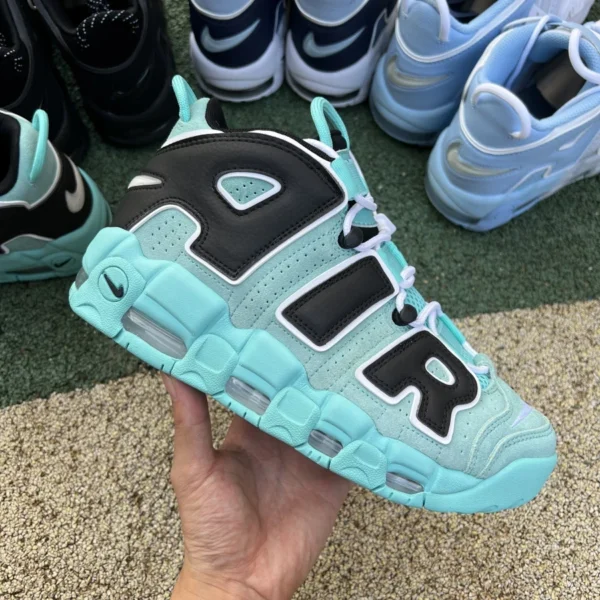 Big air Pippen Tiffany nero e verde Nike Air More Uptempo 96 Big Air Pippen Tiffany cn8118-400