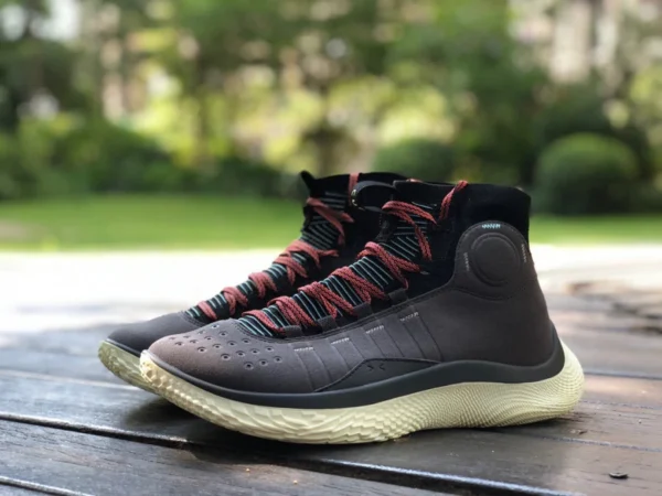 Under Armour Curry 4a generazione marrone e verde Under Armour Curry 4 Flotro Curry 4a generazione replica alta pratica scarpe da basket resistenti all'usura 3024861-101